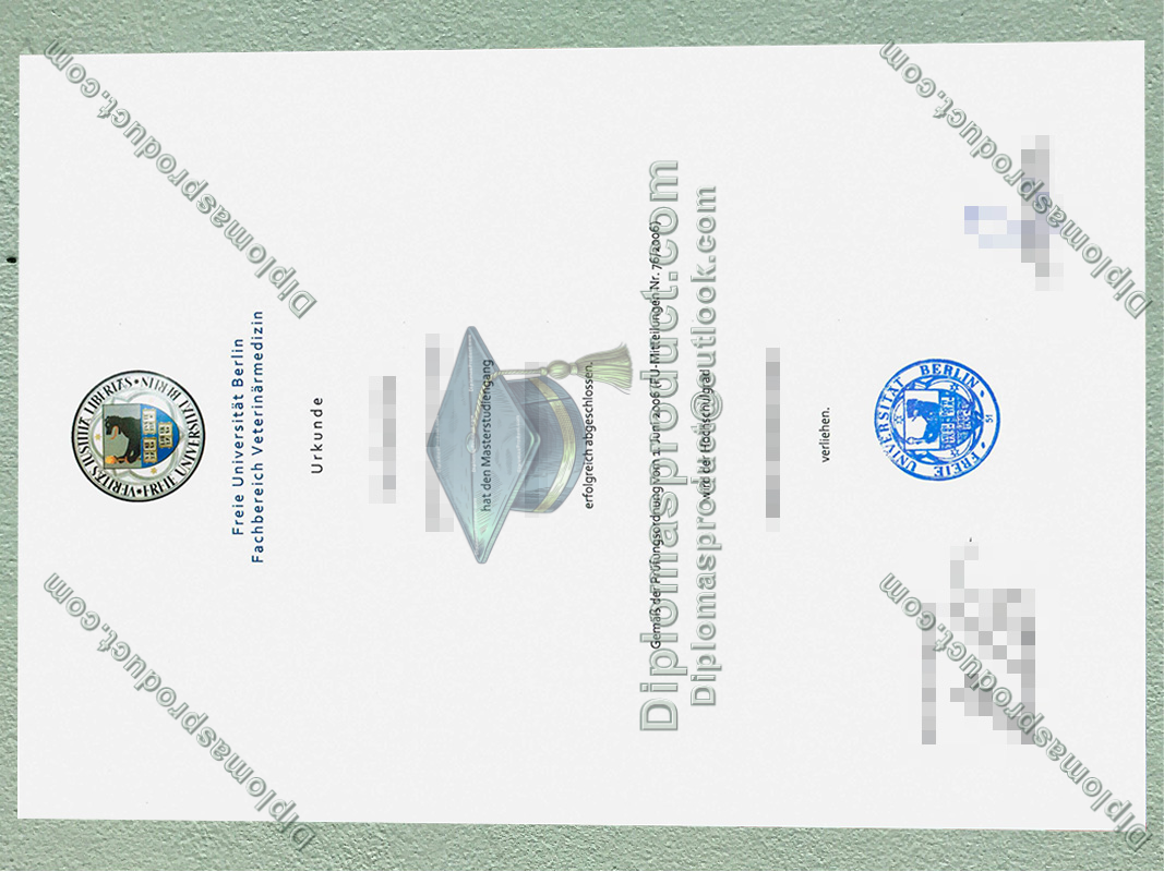 Free University of Berlin Urkunde, Free University of Degree