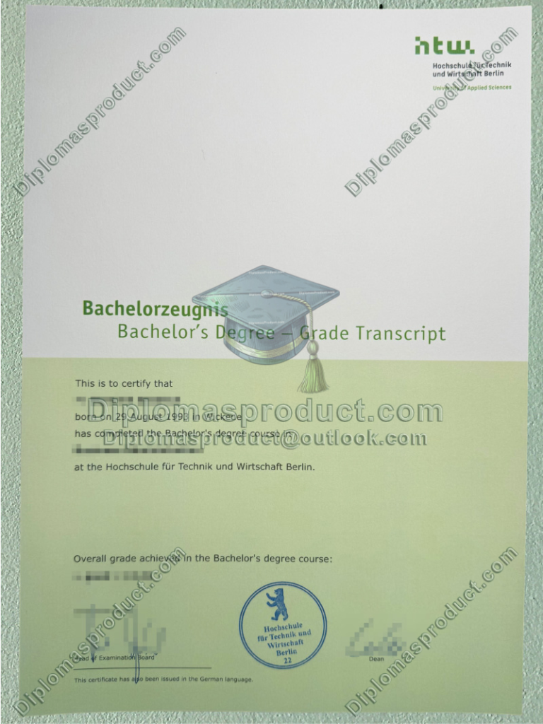 HTW Berlin zeugnis, HTW Berlin Degree HTW Berlin zeugnis, HTW Berlin Degree