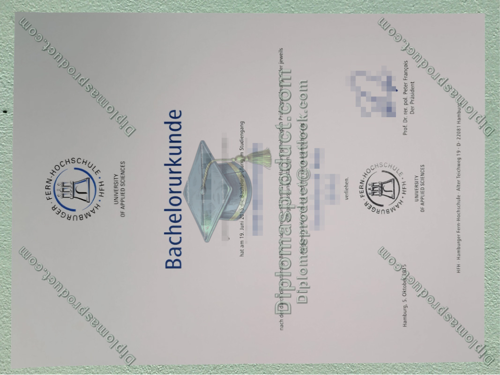 Hamburger Fern-Hochschule Urkunde, HFH Hamburg Degree