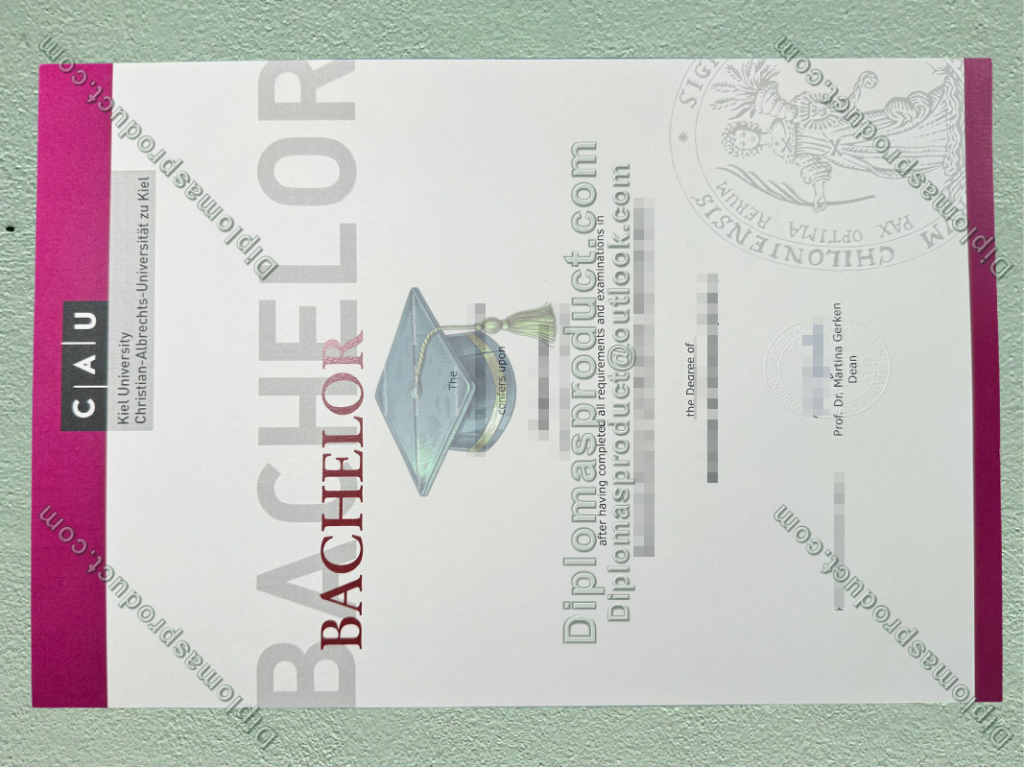 Kiel University Urkunde, Kiel University Degree