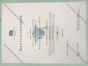Technische Universität Chemnitz Urkunde, Technische Universität Chemnitz Degree
