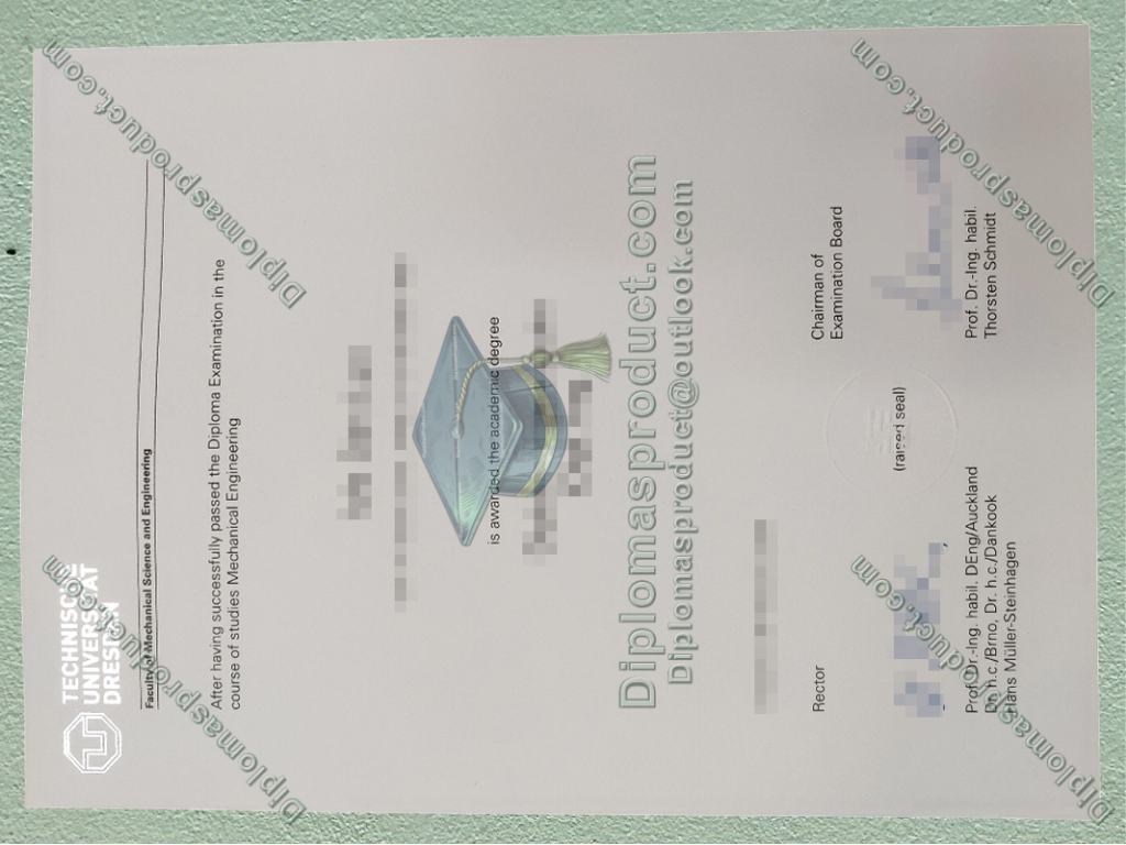 Technische Universität Dresden Urkunde, TU Dresden Degree