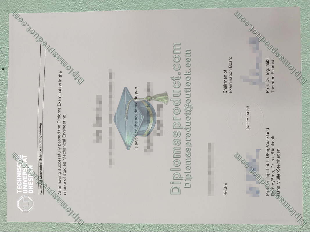 Technische Universität Dresden Urkunde, TU Dresden Degree