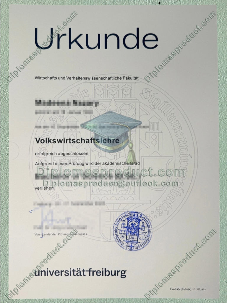Universität Freiburg Urkunde, Universität Freiburg Degree Universität Freiburg Urkunde, Universität Freiburg Degree