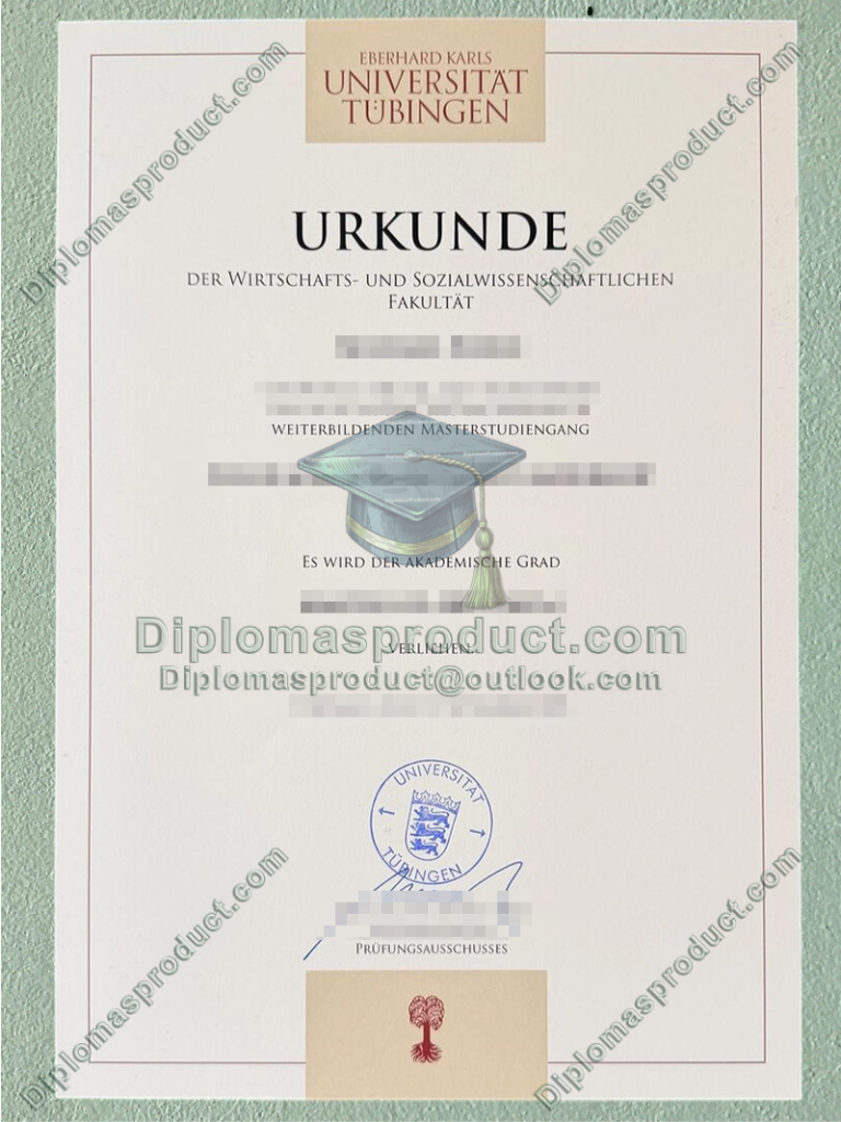 University of Tübingen Urkunde,University of Tübingen Degree University of Tübingen Urkunde,University of Tübingen Degree