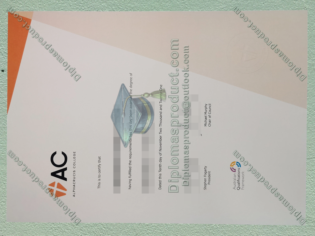 Alphacrucis University College Certificate, Alphacrucis University College Degree