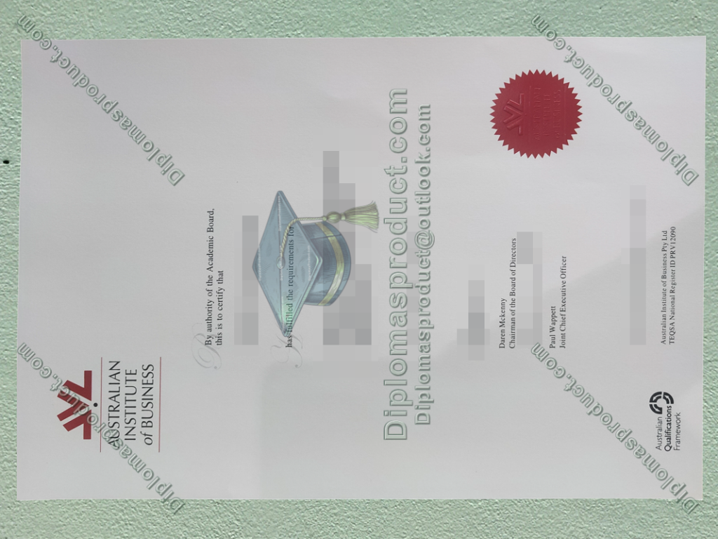 Australian Institute of Business Diploma, Australian Institute of Business Degree