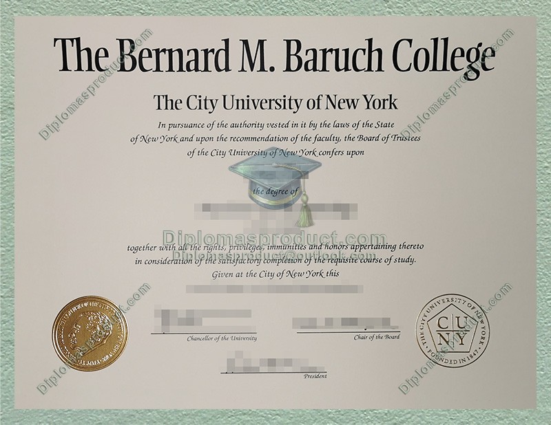 Baruch College Diploma, Baruch College Degree Baruch College Diploma, Baruch College Degree
