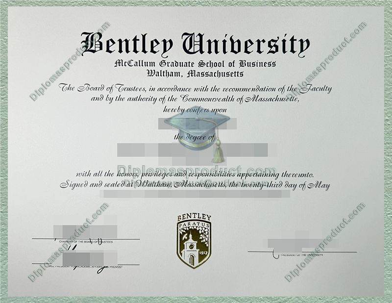 Bentley University Diploma, Bentley University Degree Bentley University Diploma, Bentley University Degree