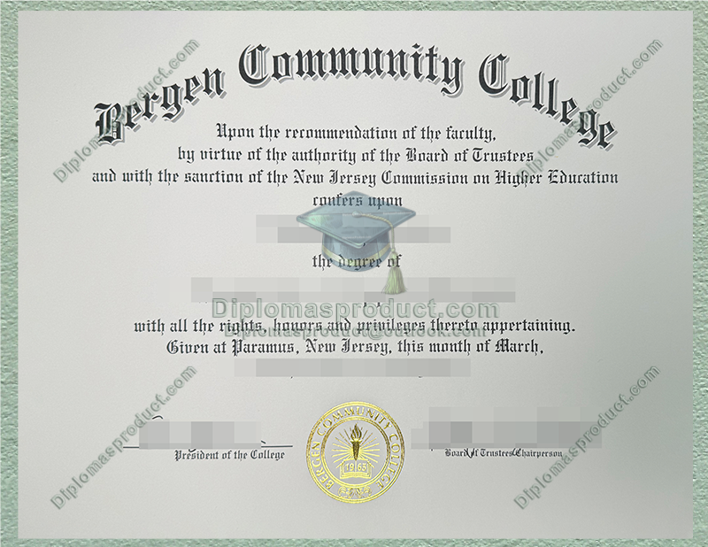 Bergen Community College Diploma, Bergen Community College Degree Bergen Community College Diploma, Bergen Community College Degree