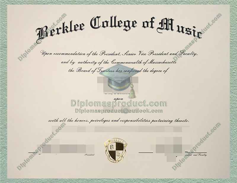 Berklee College of Music Diploma, Berklee College of Music Degree Berklee College of Music Diploma, Berklee College of Music Degree