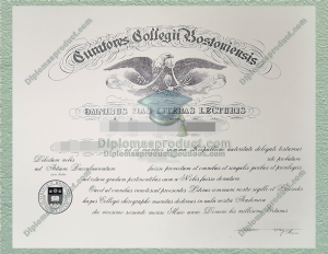 Boston College Diploma, Boston College Degree