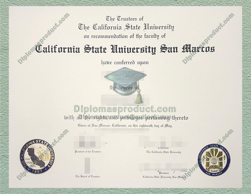 Cal State San Marcos Degree, California State University San Marcos Diploma Cal State San Marcos Degree, California State University San Marcos Diploma
