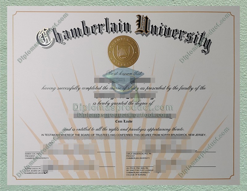 Chamberlain University Diploma, Chamberlain University Degree Chamberlain University Diploma, Chamberlain University Degree