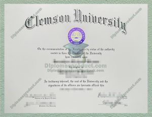 Clemson University Diploma, Clemson University Degree