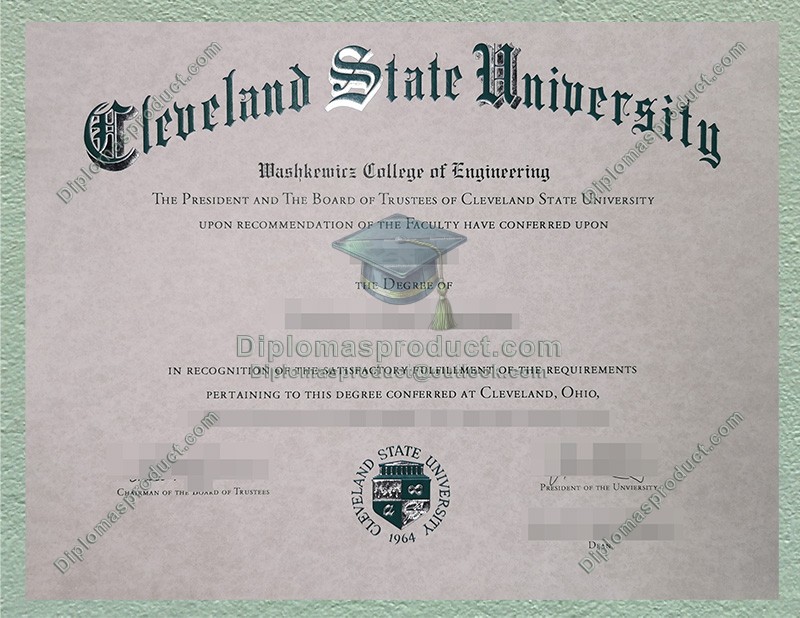 Cleveland State University Diploma, Cleveland State University Degree Cleveland State University Diploma, Cleveland State University Degree