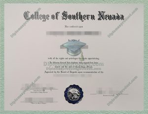 College of Southern Nevada Diploma, College of Southern Nevada Degree