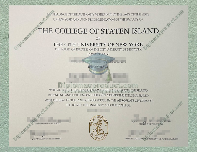 College of Staten Island Diploma, College of Staten Island Degree College of Staten Island Diploma, College of Staten Island Degree