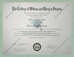 College of William & Mary Diploma, College of William & Mary Degree