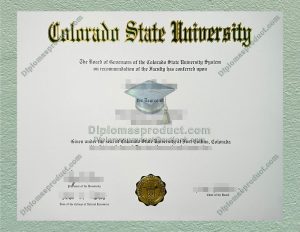 Colorado State University Degree, Colorado State University Diploma