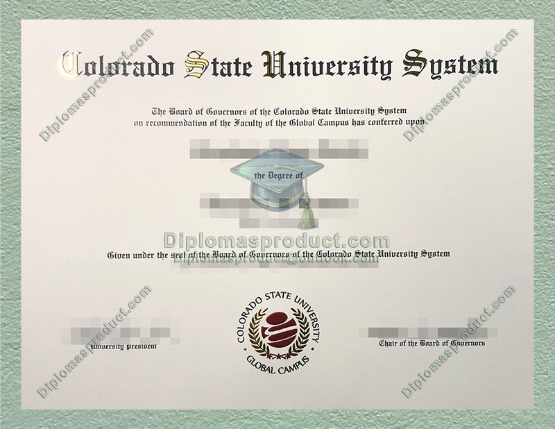 Colorado State University Diploma, Colorado State University Degree Colorado State University Diploma, Colorado State University Degree