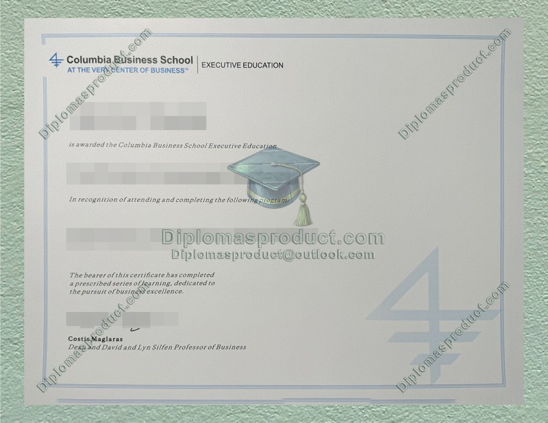 Columbia Business School Diploma, Columbia Business School Degree Columbia Business School Diploma, Columbia Business School Degree