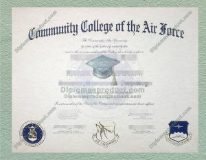 Community College of the Air Force Degree, Community College of the Air Force Diploma