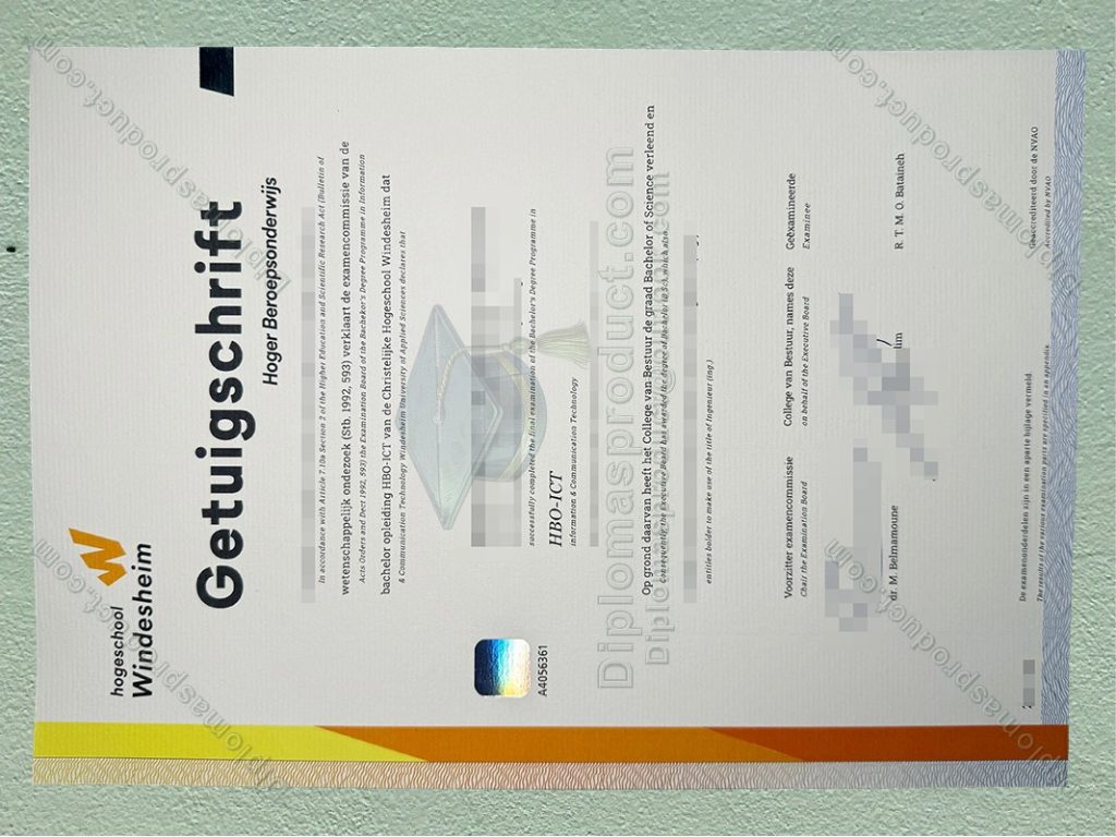 Hogeschool Windesheim Diploma, Hogeschool Windesheim Degree