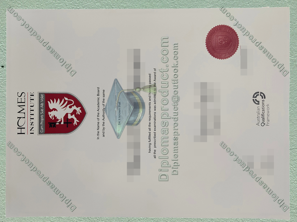 Holmes Institute Diploma, Holmes Institute Degree