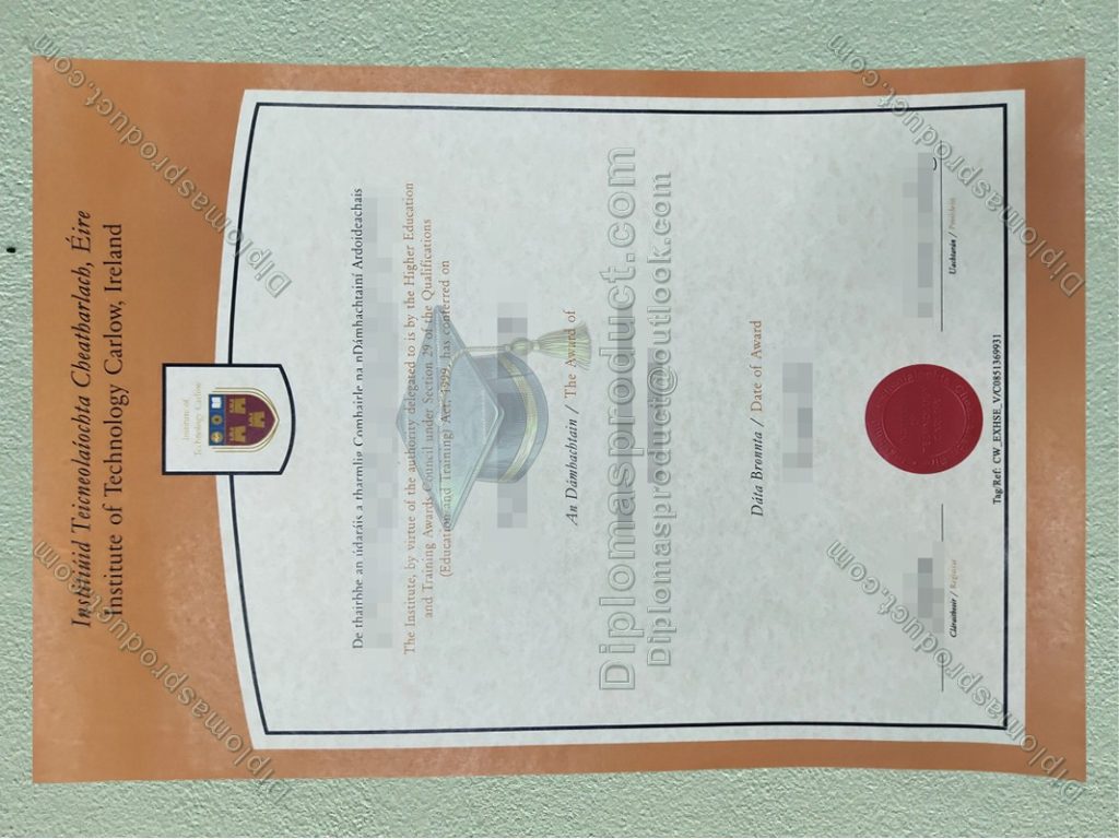 Insitute of Technology Carlow Degree, Insitute of Technology Carlow Diploma
