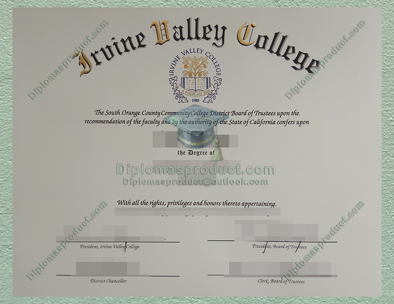 Irvine Valley College Diploma, Irvine Valley College Degree Irvine Valley College Diploma, Irvine Valley College Degree