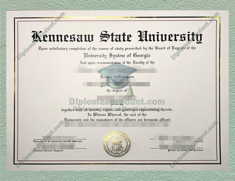 Kennesaw State University Diploma, Kennesaw State University Degree Kennesaw State University Diploma, Kennesaw State University Degree