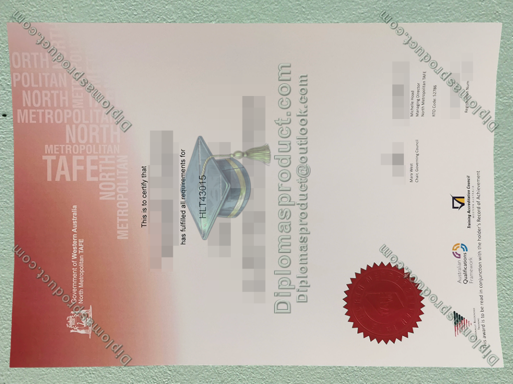 North Metropolitan TAFE Certificate, North Metropolitan TAFE Degree