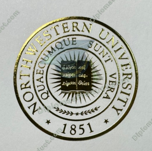 Northwestern University Diploma Northwestern University Diploma