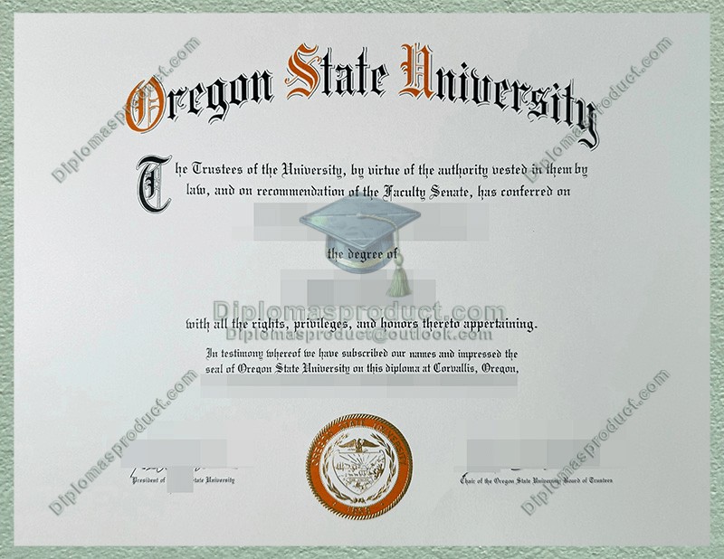 Oregon State University Diploma, Oregon State University Degree Oregon State University Diploma, Oregon State University Degree