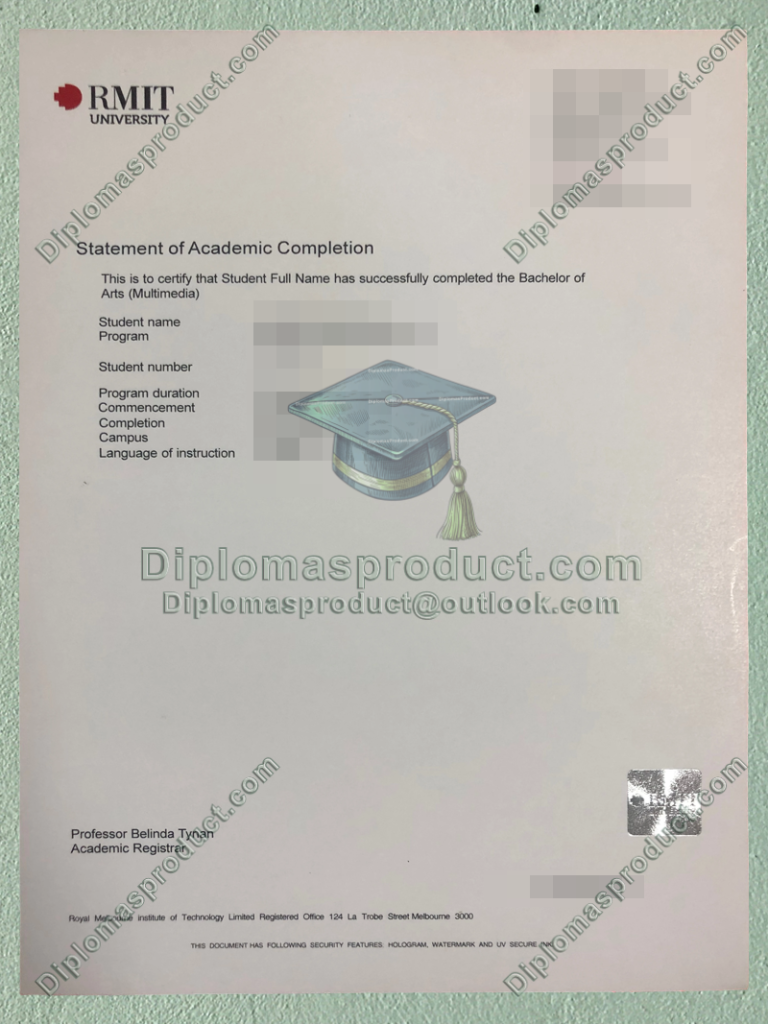RMIT University Transcript, RMIT University Degree RMIT University Transcript, RMIT University Degree