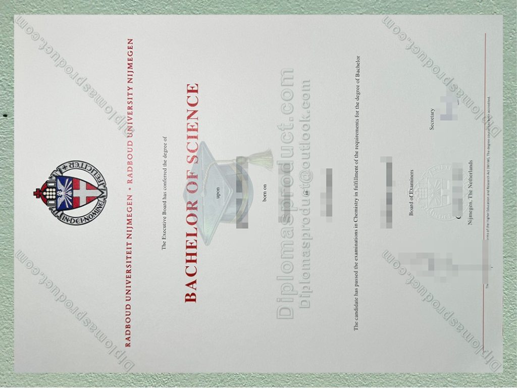 Radboud University Nijmegen Diploma, Radboud University Nijmegen Degree
