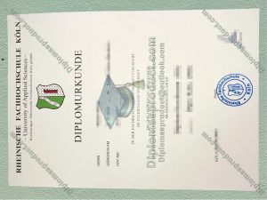 Rheinische Fachhochschule Köln Urkunde, Rheinische Fachhochschule Köln DiplomUrkunde