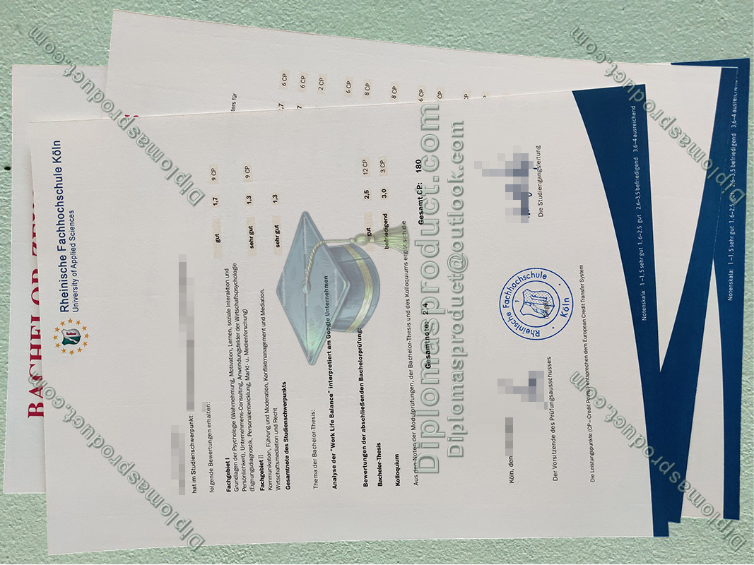 Rheinische Hochschule Köln Zeugnis, Rheinische Hochschule Köln Degree