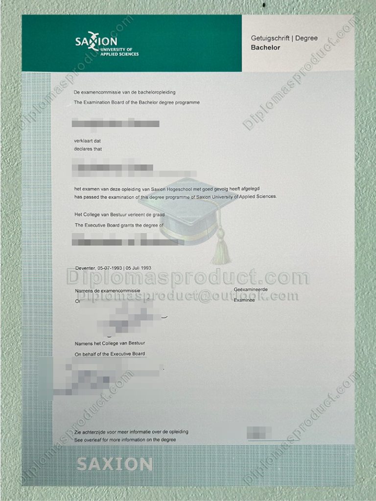 Saxion University of Applied Sciences Diploma, Saxion University of Applied Sciences Degree Saxion University of Applied Sciences Diploma, Saxion University of Applied Sciences Degree