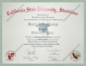 Stanislaus State Diploma, California State University Stanislaus Degree