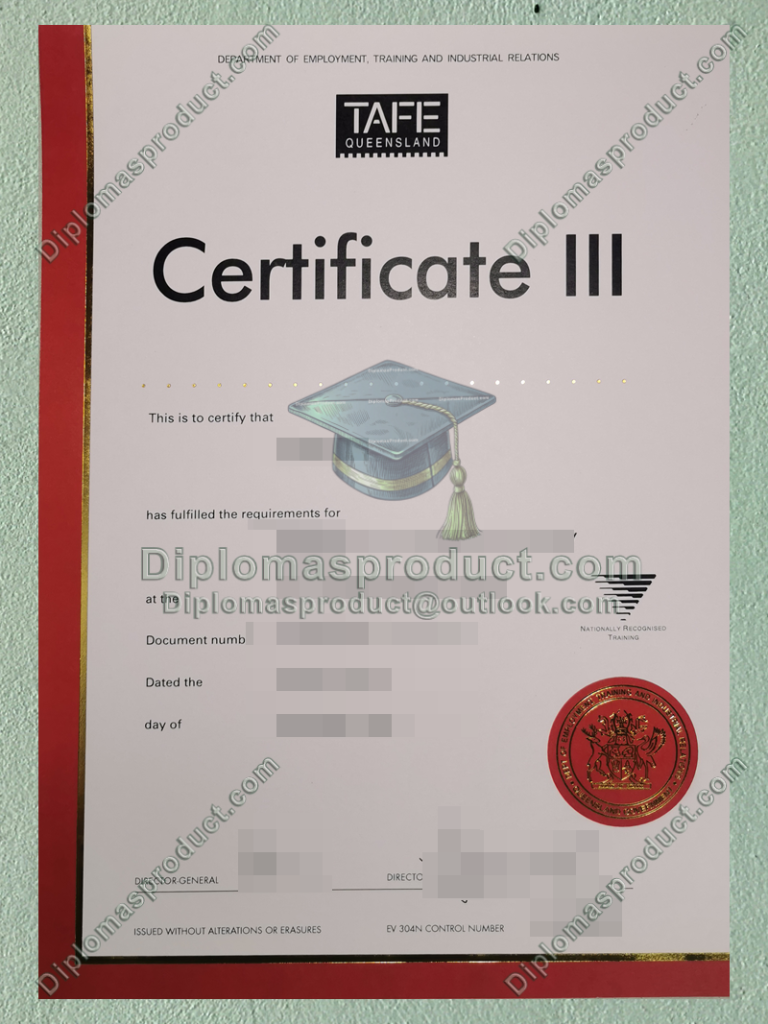 TAFE Queensland Certificate III, TAFE Queensland Degree