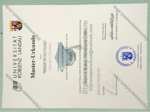 Universität Koblenz-Landau Urkunde, Universität Koblenz-Landau Degree