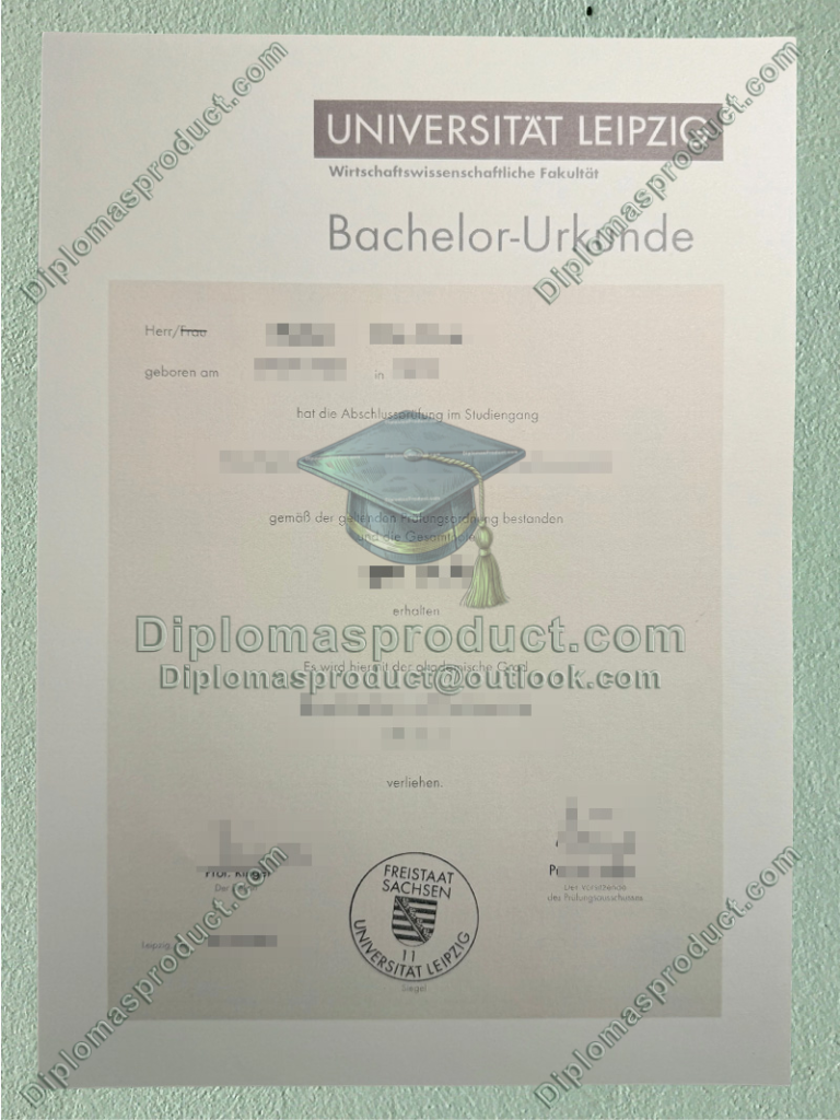 Universität Leipzig Urkunde, Universität Leipzig Degree Universität Leipzig Urkunde, Universität Leipzig Degree