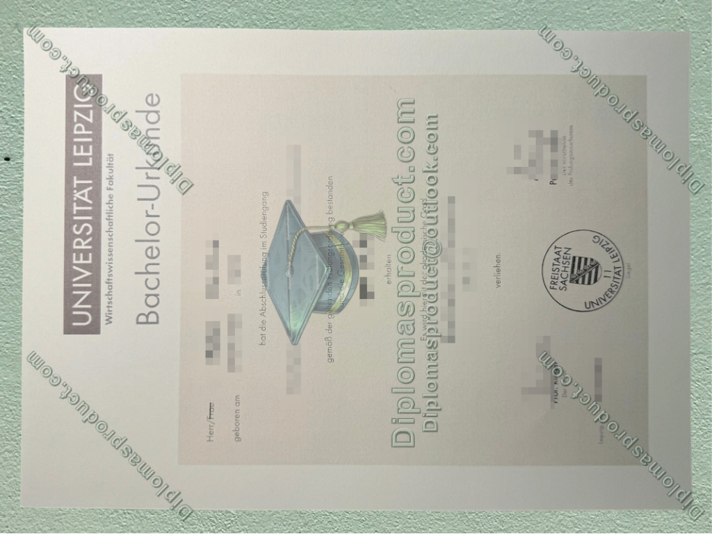 Universität Leipzig Urkunde, Universität Leipzig Degree