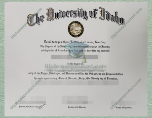 University of Idaho Diploma, University of Degree