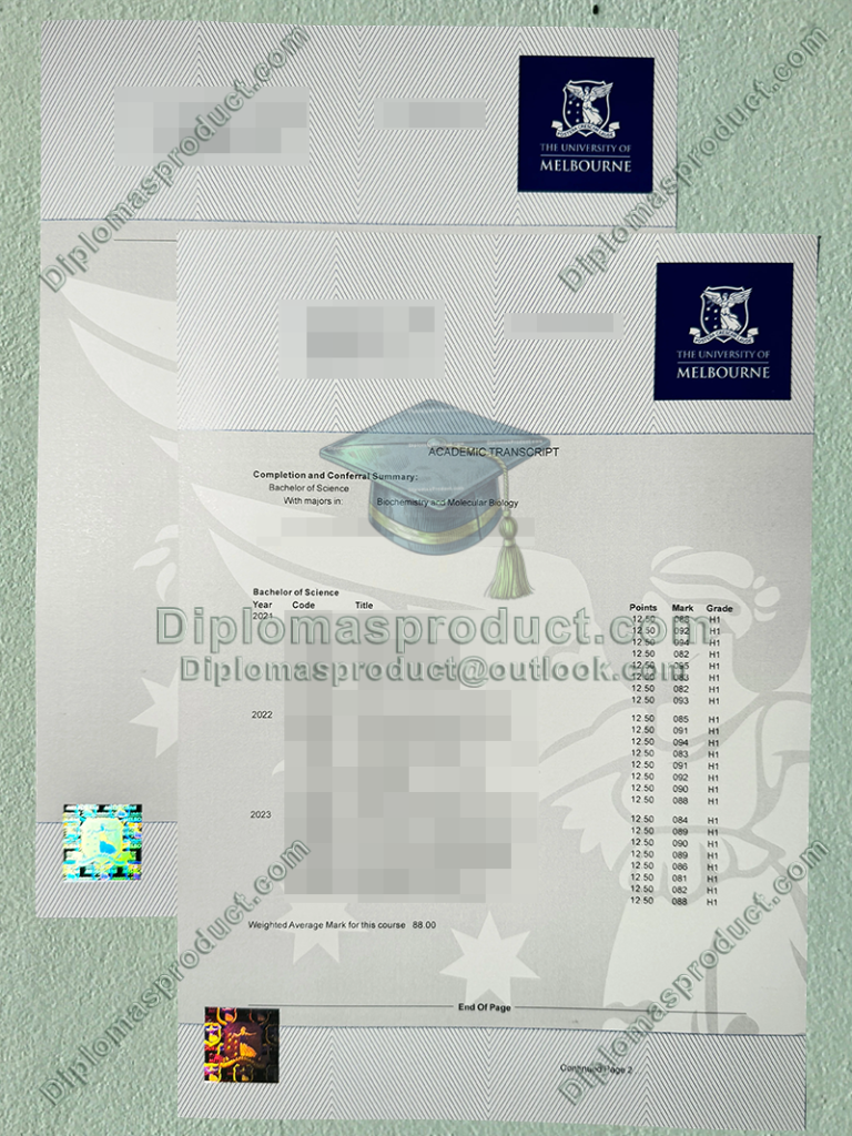 University of Melbourne Transcript, University of Melbourne Degree University of Melbourne Transcript, University of Melbourne Degree