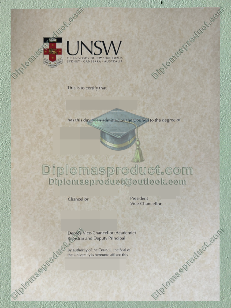 University of New South Wales Degree, University of New South Wales Diploma University of New South Wales Degree, University of New South Wales Diploma