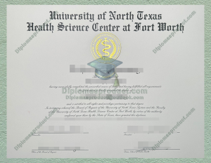 University of North Texas Diploma, University of North Texas Health Science Center Degree