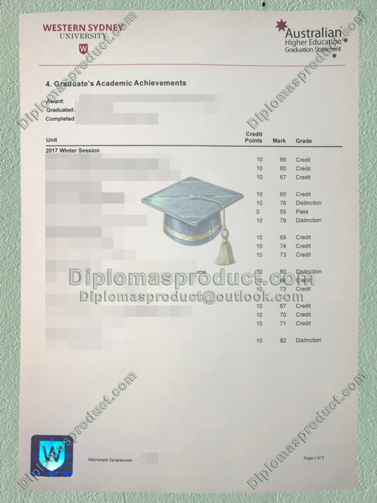 Western Sydney University Transcript, Western Sydney University Transcript Western Sydney University Transcript, Western Sydney University Transcript